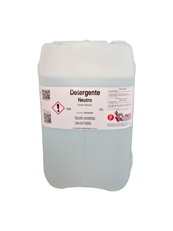 Detergente Neutro P/laboratorio Biodegradable 20 L Fagalab