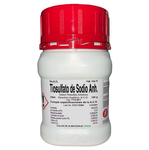 Tiosulfato de Sodio Anhidro R. A. 100 G Fagalab