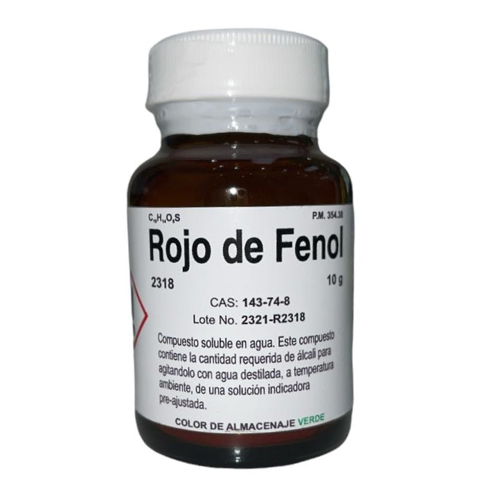 Rojo Fenol 10 G Fagalab Colorante ID-1700835