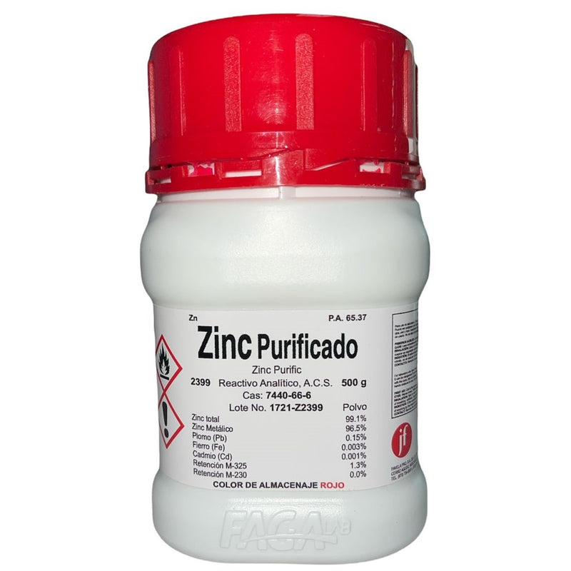 Zinc Polvo R. A. De 500G Fagalab ID-1671926