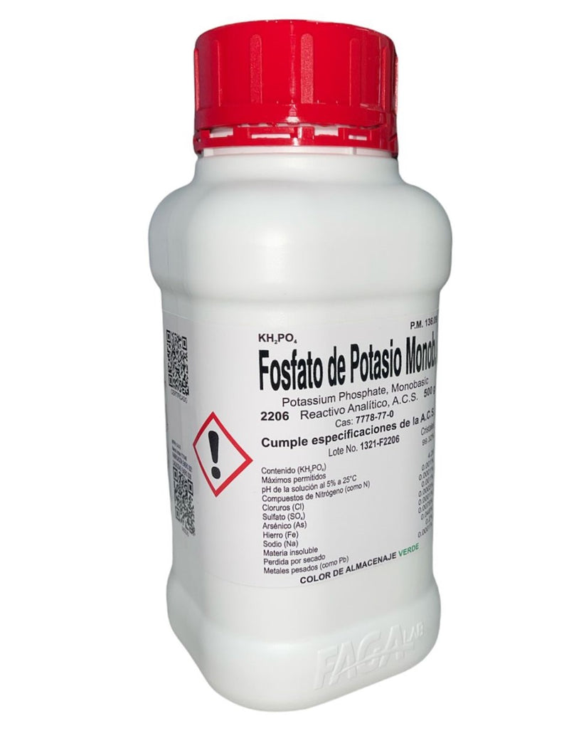 Fosfato De Potasio Monobasico R. A. De 500 G Fagalab ID-1639772