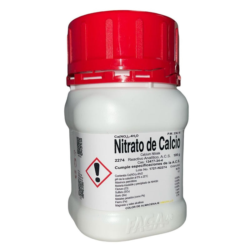 Nitrato De Calcio R. A. De 100 G Fagalab ID-1657423