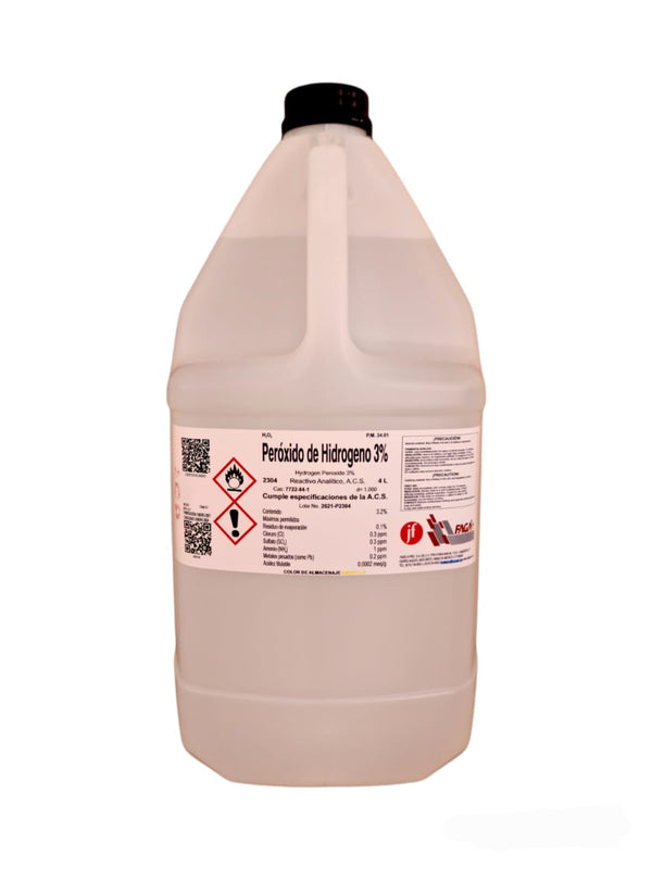 Peroxido de Hidrogeno 3% 4 Litros Fagalab