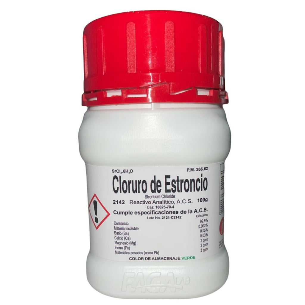 Cloruro de Estroncio R. A. de 100 G Fagalab