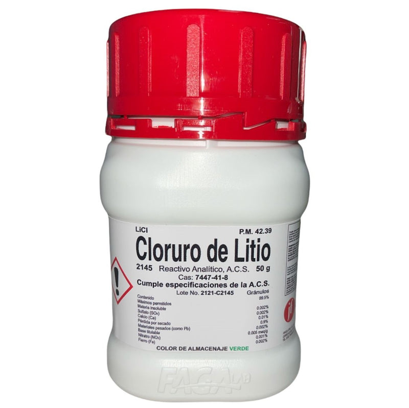 Cloruro De Litio R. A. De 50 G Fagalab ID-1641223