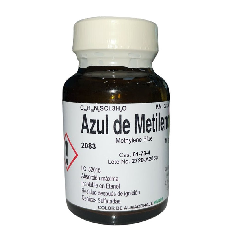 Azul De Metileno 10 G Fagalab Colorante ID-1643863