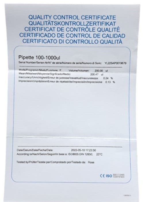 Micropipeta De Volumen Variable 100-1000 Ul Dlab ID-2217620