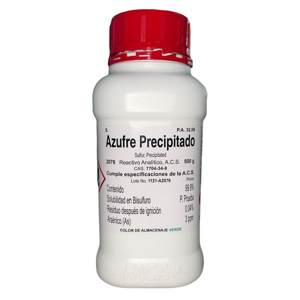 Azufre Precipitado R. A. De 500 G Fagalab ID-1656640