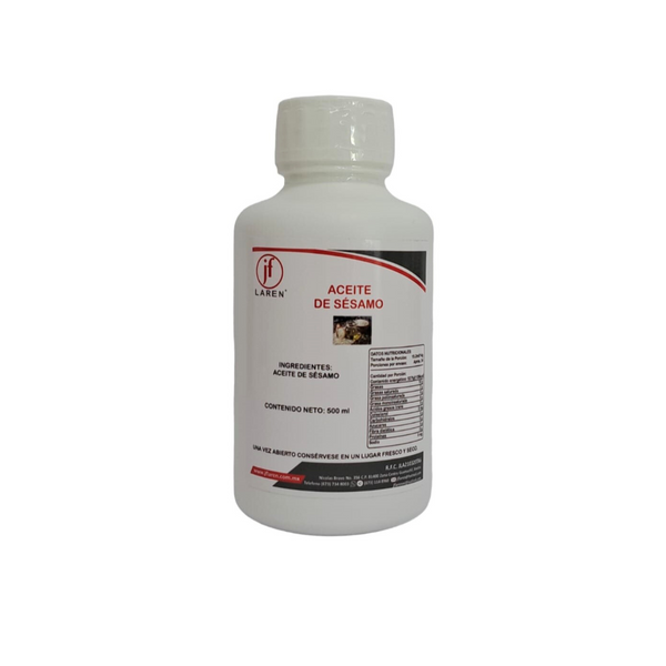 Aceite de Ajonjolí Sésamo Grado Alimenticio 500ml 3001-500 Jf Laren