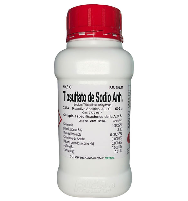 Tiosulfato de Sodio Anhidro R. A. 500 G Fagalab