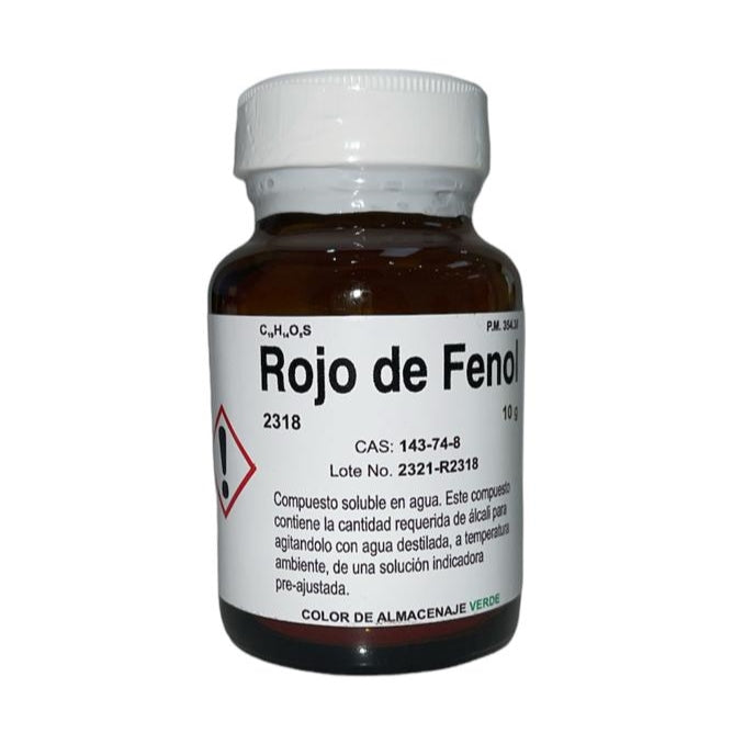 Rojo Fenol 10 G Fagalab Colorante ID-1700834