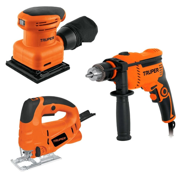 Combo Rotomartillo 15679+lijadora 16682+caladora15422 Truper