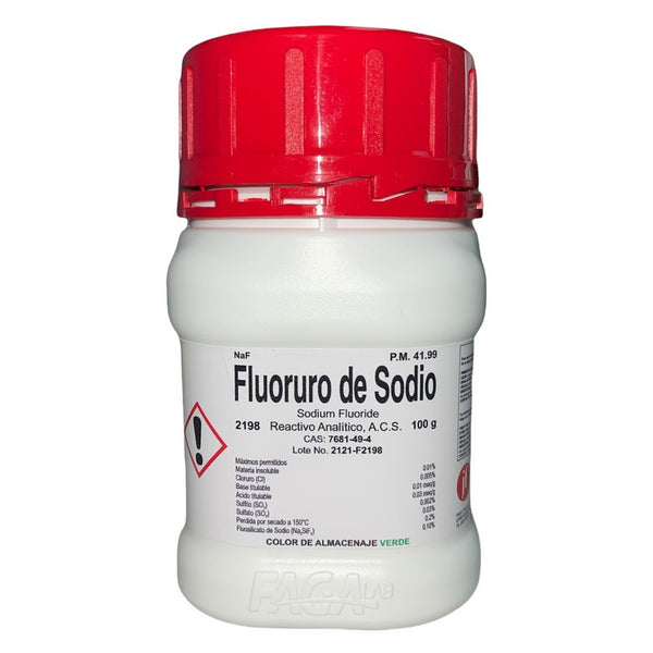 Fluoruro de Sodio R. A. de 100 G Fagalab