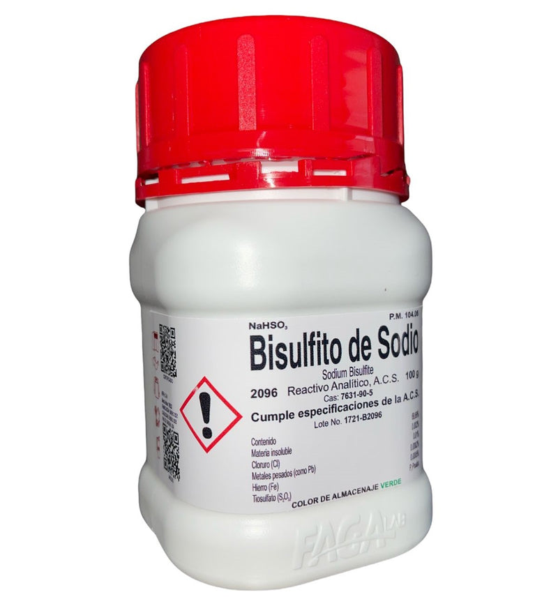 Bisulfito De Sodio R. A. De 100 G Fagalab ID-1639520