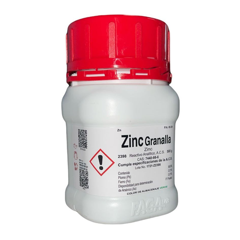 Zinc Granalla R. A. De 500 G Fagalab ID-1656182