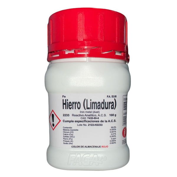 Hierro Metal (limadura) R. A. de 100 G Fagalab