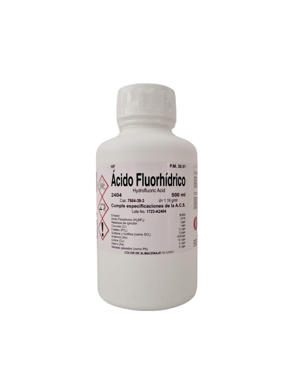 Acido Fluorhidrico 50% R.a. de 500 Ml Fagalab