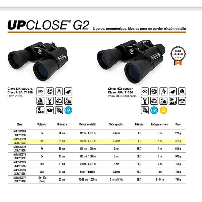 Binocular Upclose G2 10×25 500070 Celestron ID-2493691