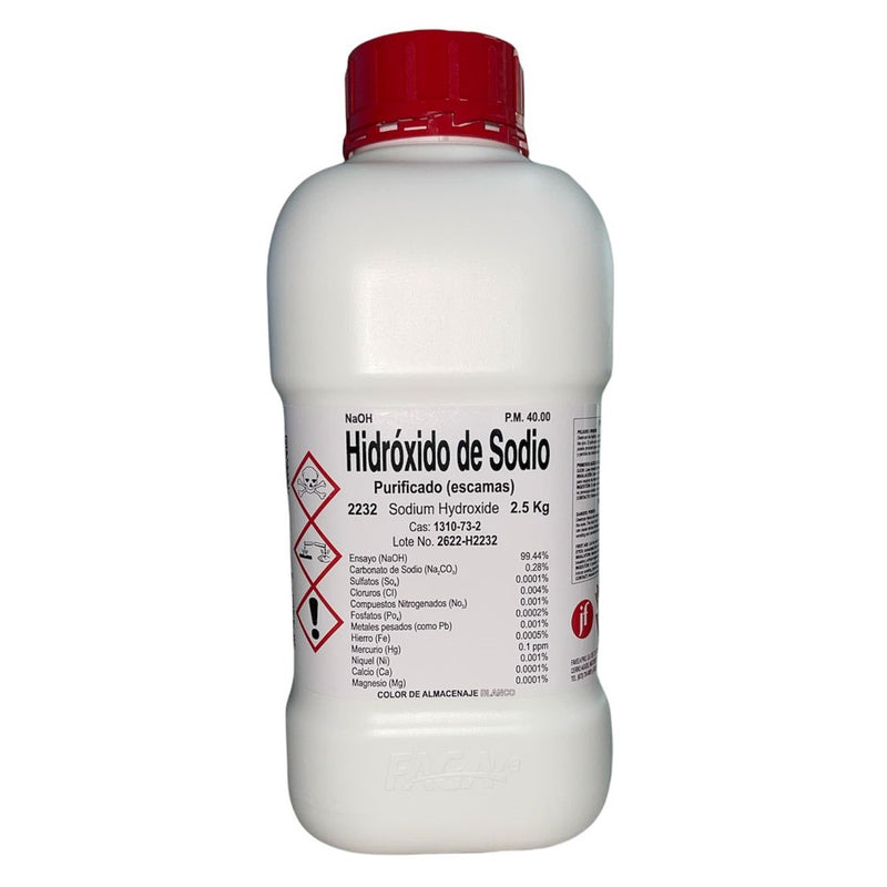 Hidróxido De Sodio (Purificado) R. A. De 2.5Kg Fagalab ID-1656541