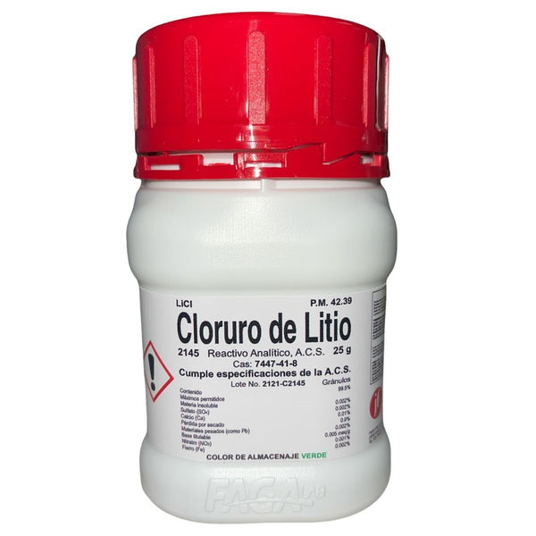 Cloruro De Litio R. A. De 25 G Fagalab ID-1641216