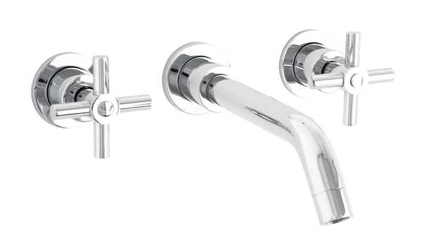 Llave Mezcladora Lavabo Pared con Maneral Cruceta 4731 Dica
