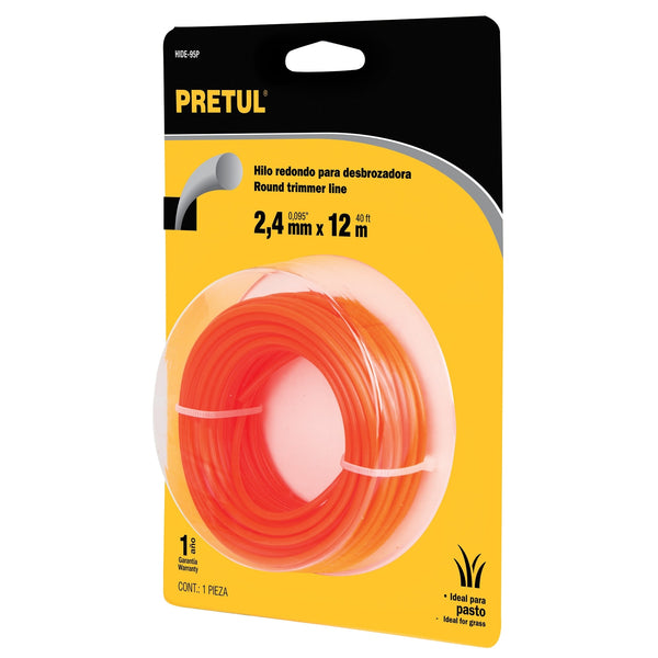 Hilo Redondo 2.4 Mm X 12 Mt Naranja Pretul 20024 ID-1596205