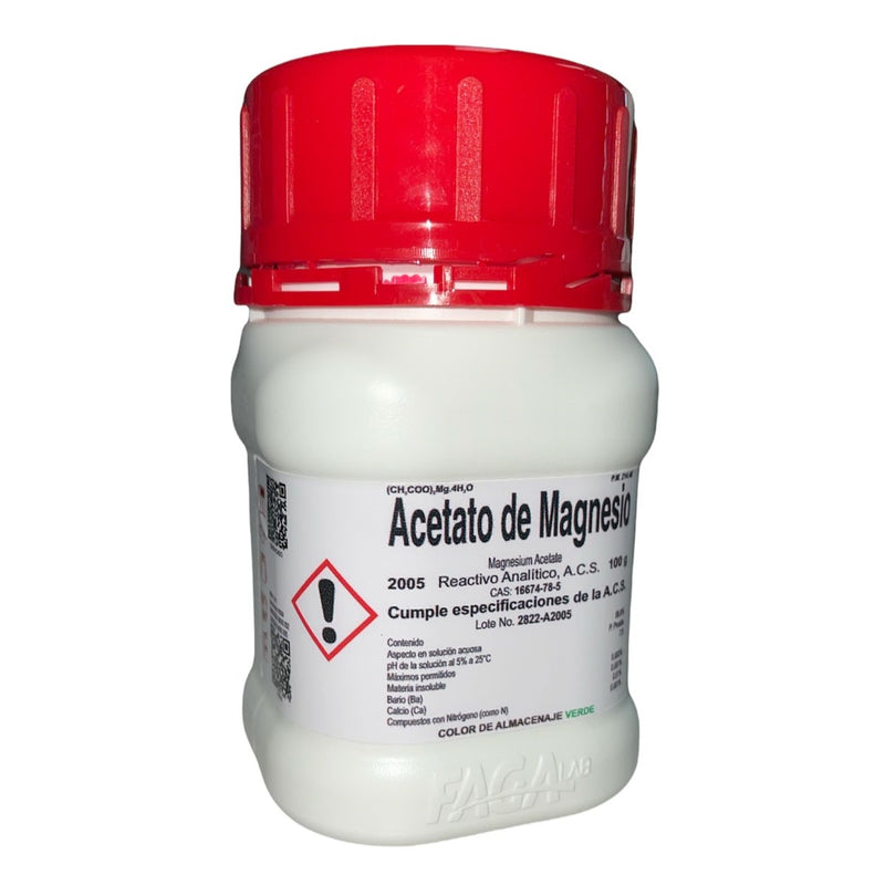 Acetato De Magnesio R. A. De 100 G Fagalab ID-1664923