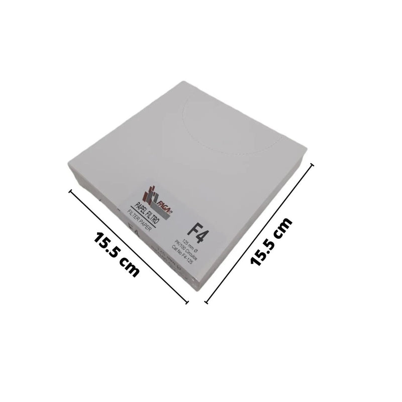 Paquete De 3 Papel Filtro Cualitativo F4-125 C/100 Fagalab ID-1896782