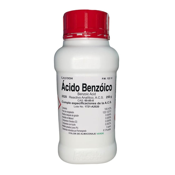 Acido Benzoico R. A. de 250 G Fagalab