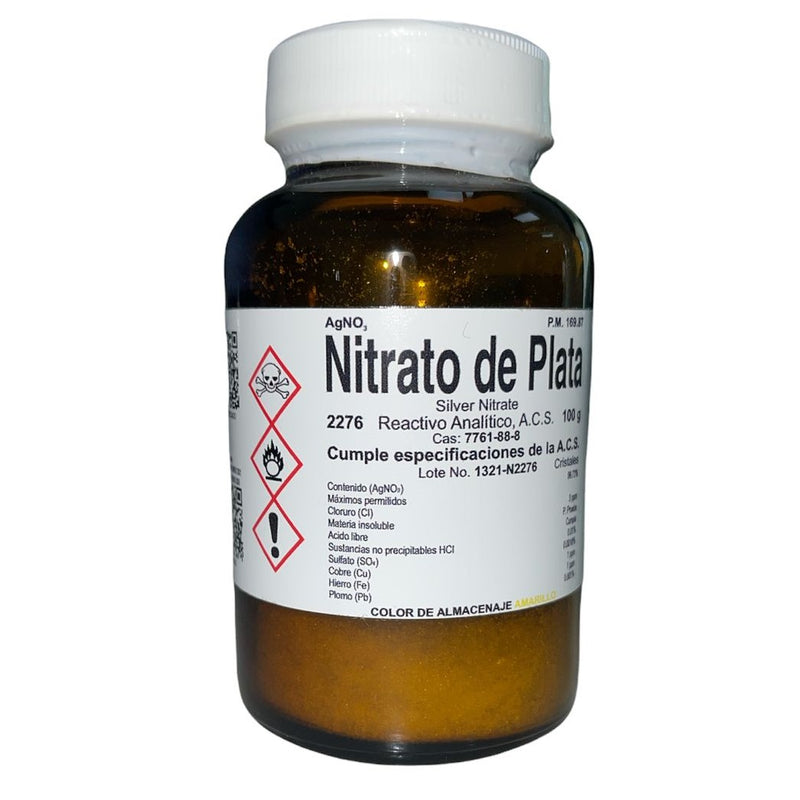 Nitrato De Plata R. A. De 100 G Fagalab ID-1645760