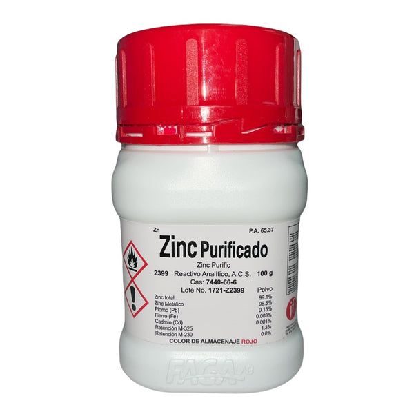 Zinc Polvo R. A. De 100G Fagalab ID-1639322