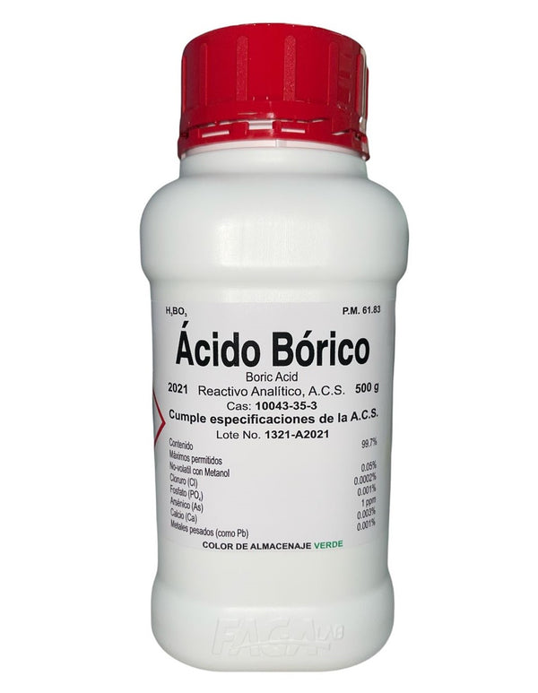 Ácido Bórico R. A. De 500 G Fagalab ID-1641390