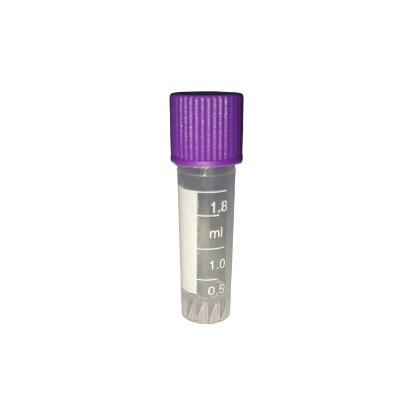 Tubo De Congelación De Plástico Crioviales 1.8 Ml 100 Pzas Morado Jf Lhabo ID-2198377