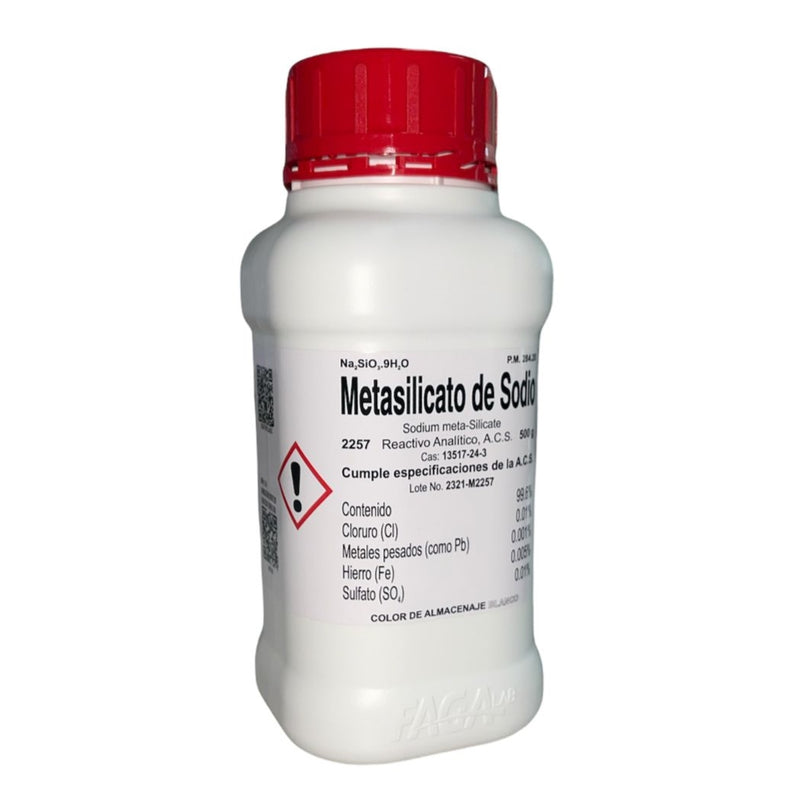 Metasilicato De Sodio Nonahidratado R. A. De 500 G Fagalab ID-1671145