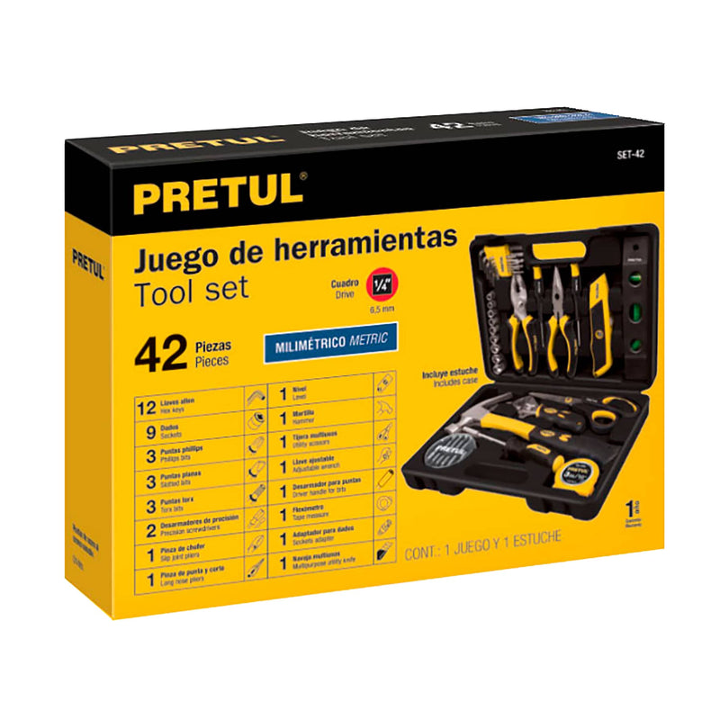 Juego Herramientas 42 Pz Pretul 22101 ID-1560723