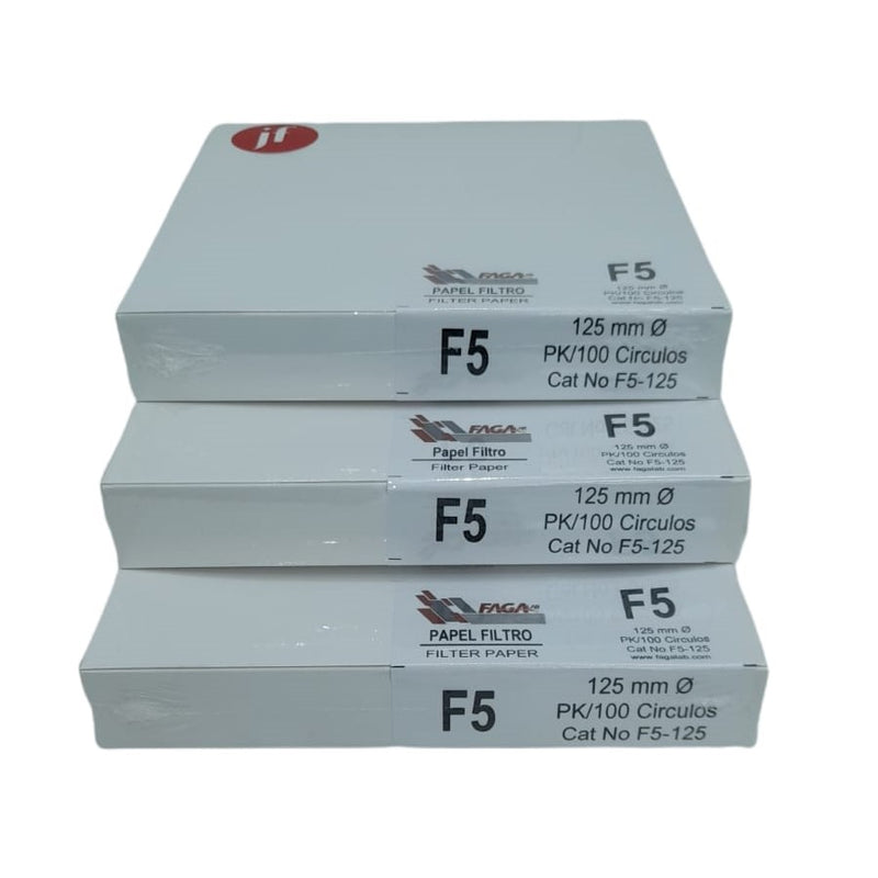 Paquete De 3 Papel Filtro Cualitativo F5-125 Fagalab ID-1648993