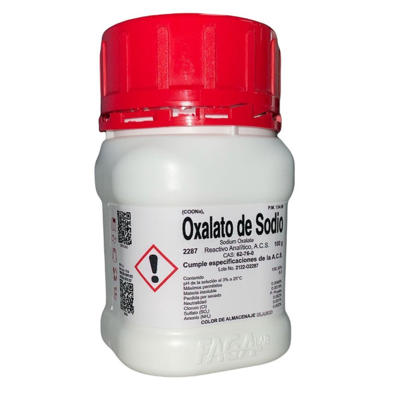 Oxalato De Sodio R. A. De 100 G Fagalab ID-1656309