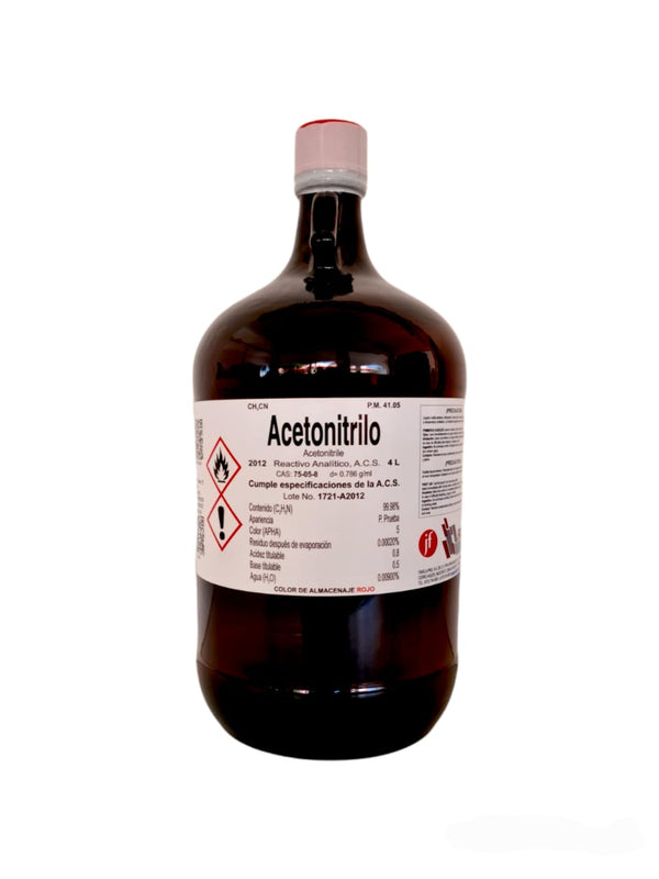 Acetonitrilo 4 Litros Fagalab
