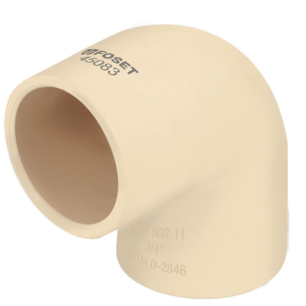 Codo Cpvc 90º 3/4'' 10 Piezas 45083 Foset
