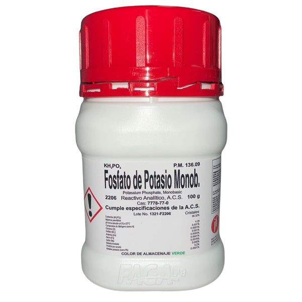Fosfato de Potasio Monobasico R. A. de 100 G Fagalab