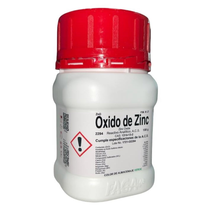 Oxido De Zinc R. A. De 100 G Fagalab ID-1669672