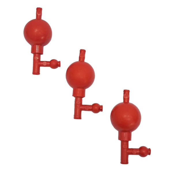Succionador de Pipetas 3 Vías Bulbo de Hule Paq con 3 Jf Lhabo