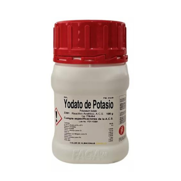 Yodato de Potasio R. A. 100g Fagalab