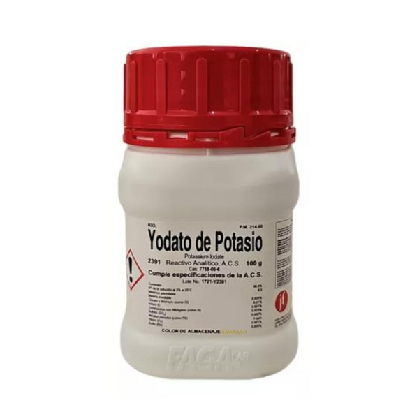 Yodato De Potasio R. A. 100G Fagalab ID-2772373