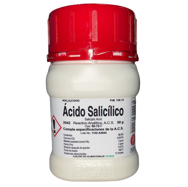 Ácido Salicílico R. A. de 50 G Fagalab