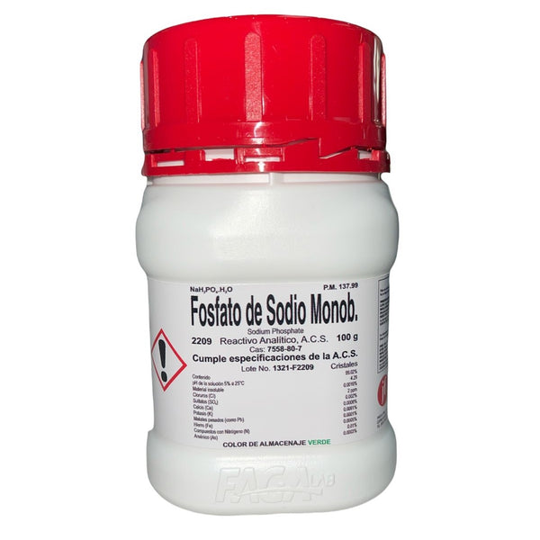 Fosfato de Sodio Monobasico R. A. de 100 G Fagalab