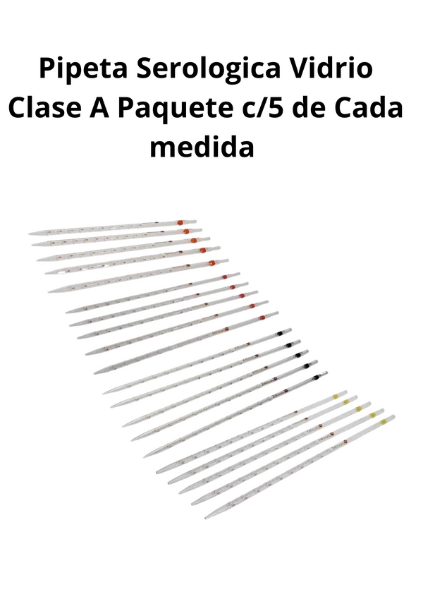 Pipeta Serologica Clase A Paq C/5 de 1,2,5 Y 10ml Jf Lhabo