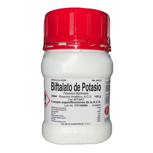 Biftalato de Potasio R. A. de 100 G Fagalab