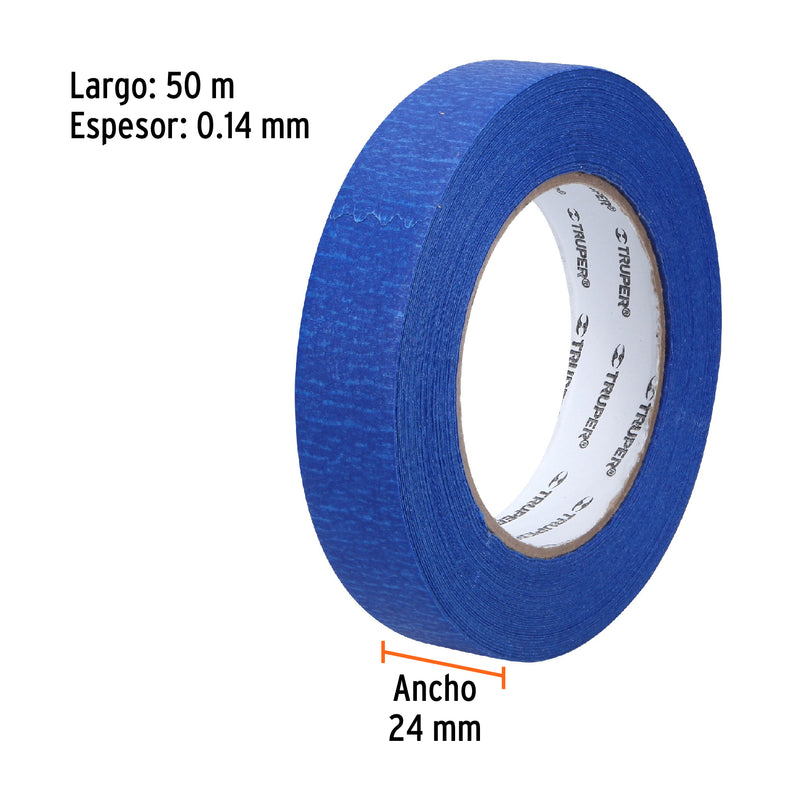 Masking Tape Azul 1' X 50 Mt 12622 Truper ID-2783735