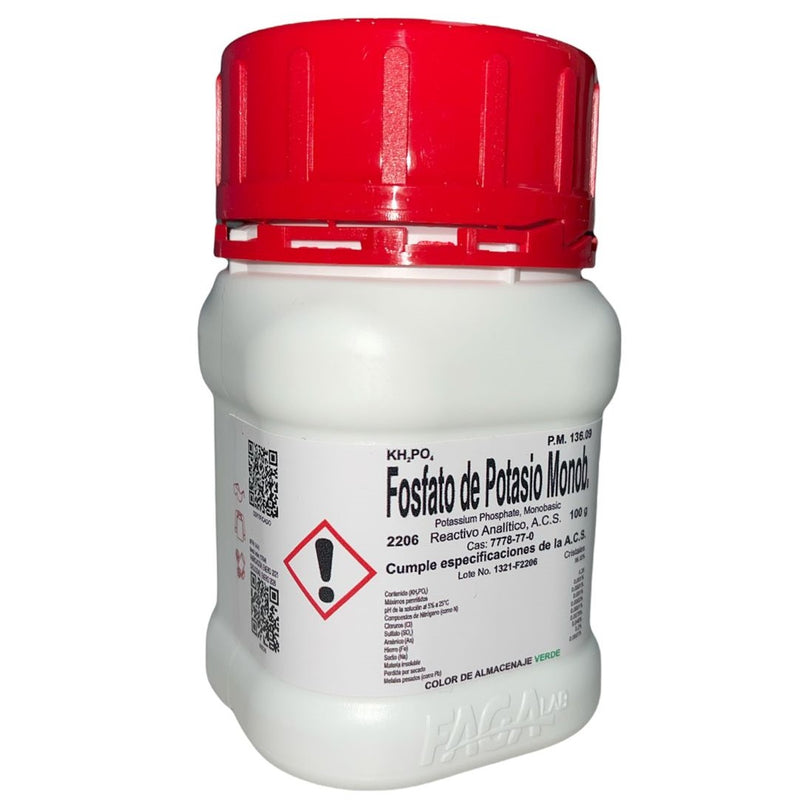 Fosfato De Potasio Monobasico R. A. De 100 G Fagalab ID-1639765